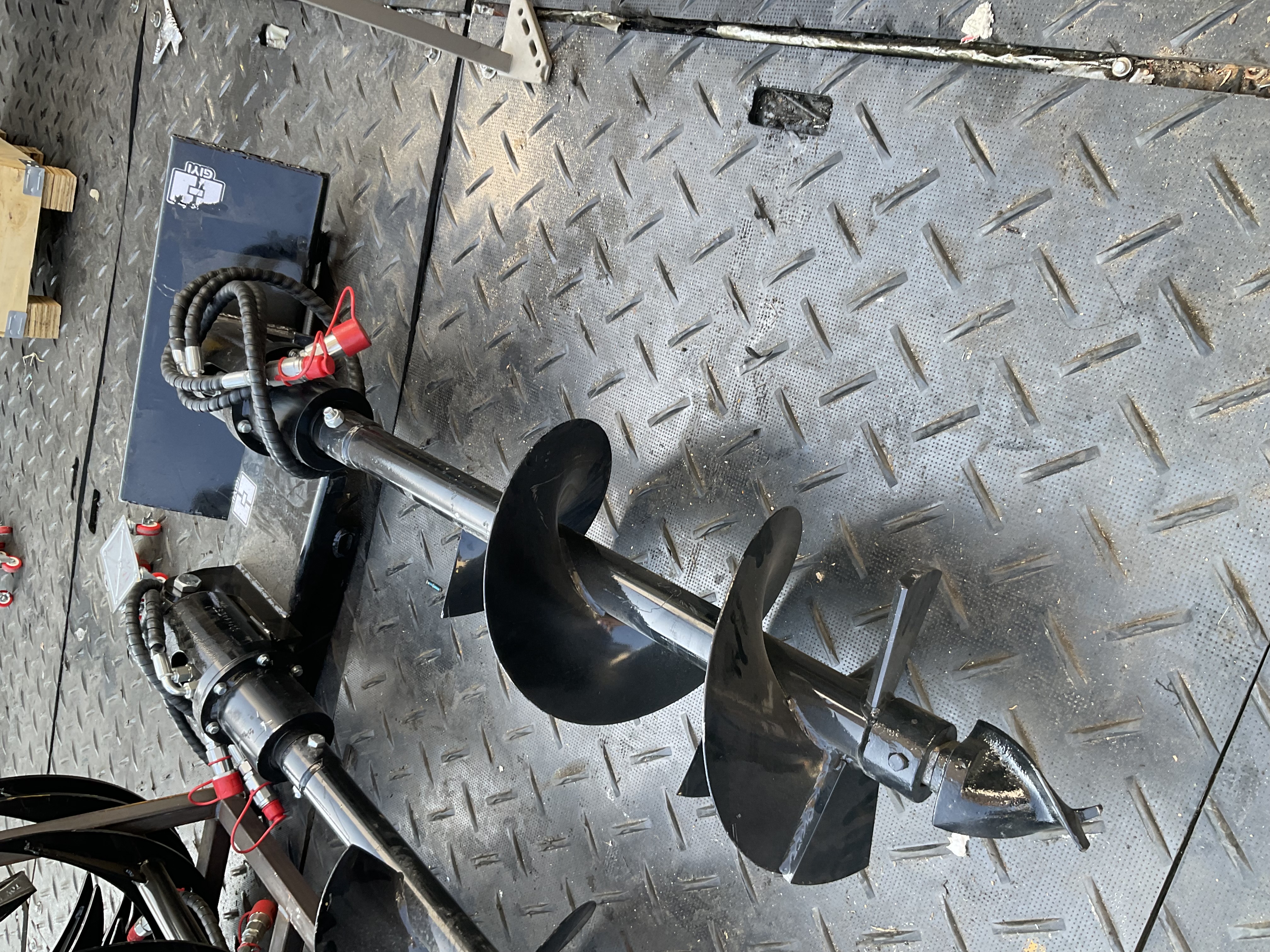 Mini Skid Steer Hydraulic Auger — Multiple Bit Sizes Available — GIYI