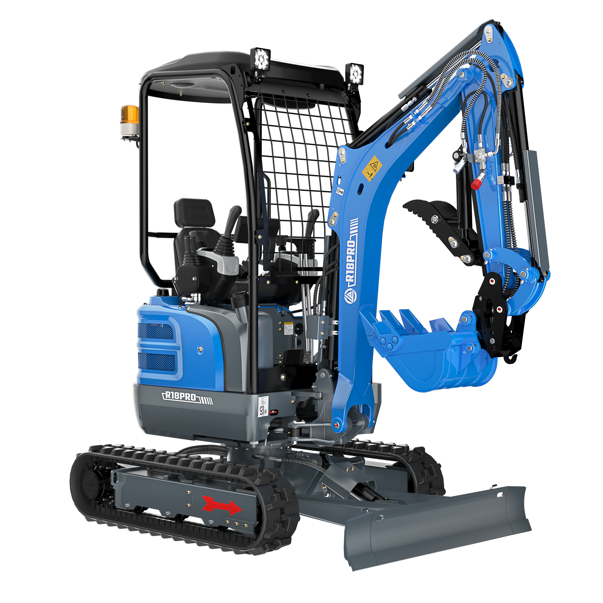 Rippa R18 PRO 挖掘机，制造商产品照片