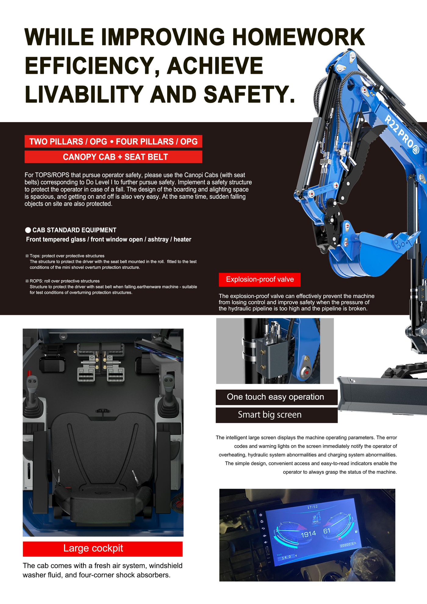 R22 PRO 产品手册第 3 页，上半部分